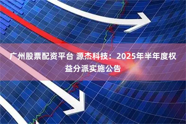 广州股票配资平台 源杰科技：2025年半年度权益分派实施公告